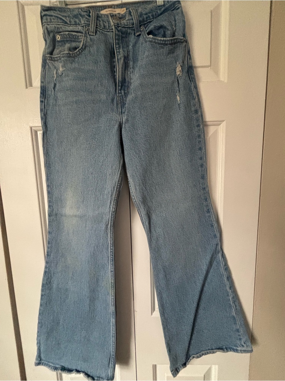 Levi"S Premium 70"S High Flare Light Blue Jeans Size 27x30 View 4